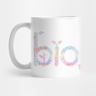 Bio Biodiversity Concept Silhouette Shape Text Word Cloud Mug